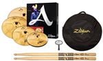 Zildjian A Custom Value Added Cymbal Set with 18" Crash 400th Anniversary Pak Front View